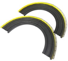 8pc 70s AURORA AFX HO Slot Car 1/4 9" Curves Integrated Billboard GuardRail 2519