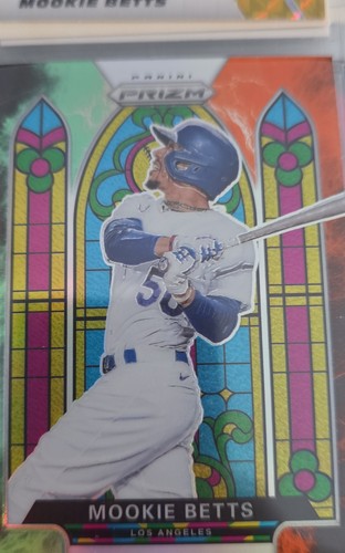 Mookie Betts #SG-2 2021 Panini Prizm Stained Glass card