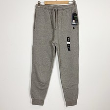 US Polo Assn Fleece Jogger Pants Mens Medium Heather Gray Sweatpants Pockets NWT