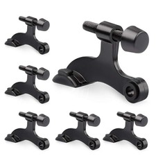 6 Pack Hinge Pin Door Stopper Black - Adjustable Heavy Duty Hinge Pin Door St...