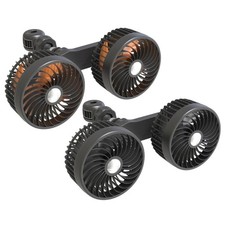 3 Speed Vehicle Cooling Fan with Rear Cabin Double Head Coverage for Use