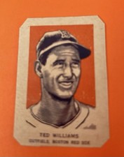 1952 Wheaties Ted Williams Portrait -hand Cut