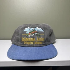 Yellowstone Angler Hat Cap Strap Back Livingston MT Fly Fish Trout