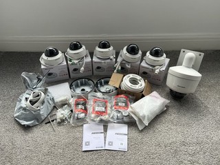 HIKVISION CCTV Setup Telecamera di Rete di Sicurezza X6 Dome Motorizzata Rotante Bundle!