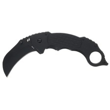 Schrade SCH110 Delta Boneyard Folding Karambit Knife 3.15in 9Cr18MoV Black G10