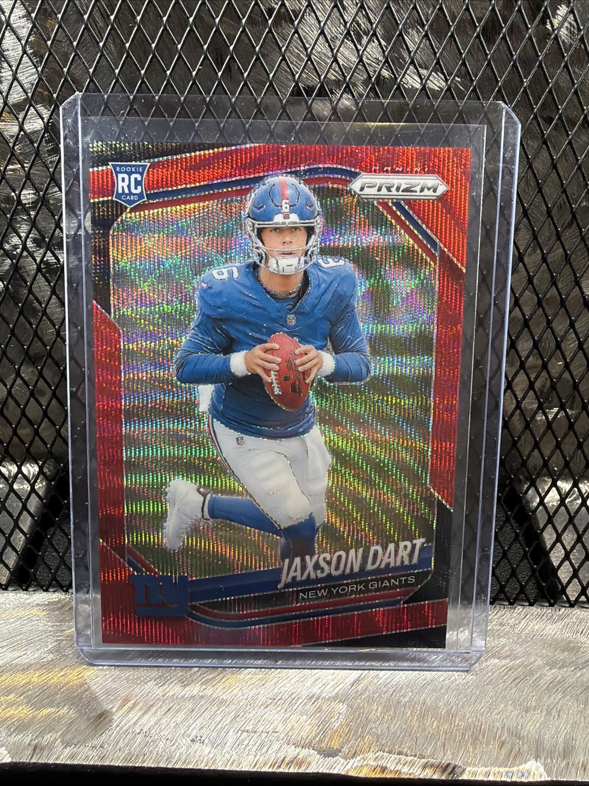2025 Panini Prizm Jaxson Dart #332 Red Wave Prizm /149 MINT