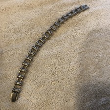 Men  s Titanium Motorcycle Chain Bracelet 8.5in