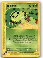 Spinarak (111) 111/147 Common Aquapolis Pokemon EN LP on eBay