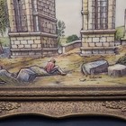 Artini Sculptured Engraving Handpainted Twin Etched Four Dimensional Framed — photo 10