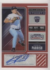 2018 Panini Elite Extra Edition Red Prizm 51/100 Drew Parrish #USA-DP Auto fm0