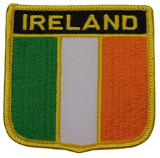 IRELAND FLAG PATCH embroidered iron-on IRISH EMBLEM REPUBLIC EIRE tricolour