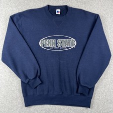 VINTAGE Penn State Russell Athletic Sweatshirt USA Made Large Mens Blue Crew 90s