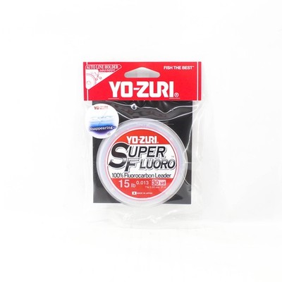 Yo Zuri Super Fluoro Fluorocarbon Leader 30yds 15lb 0.331mm R1486-NC (8649)