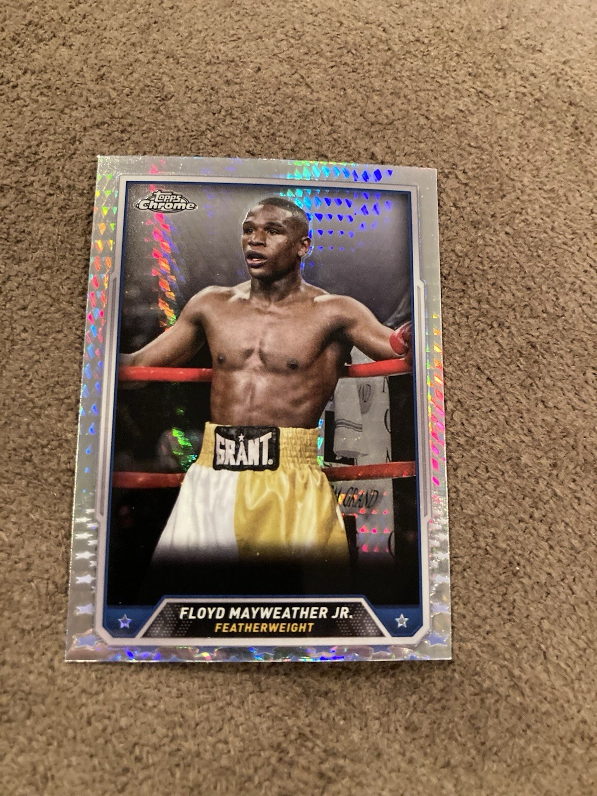 Floyd Mayweather Jr. 2024 Topps Chrome Boxing Prism Refractor #33