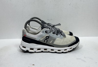 On Cloud Cloudvista Trail Running Shoes Black White Women's Size 7 64.99058