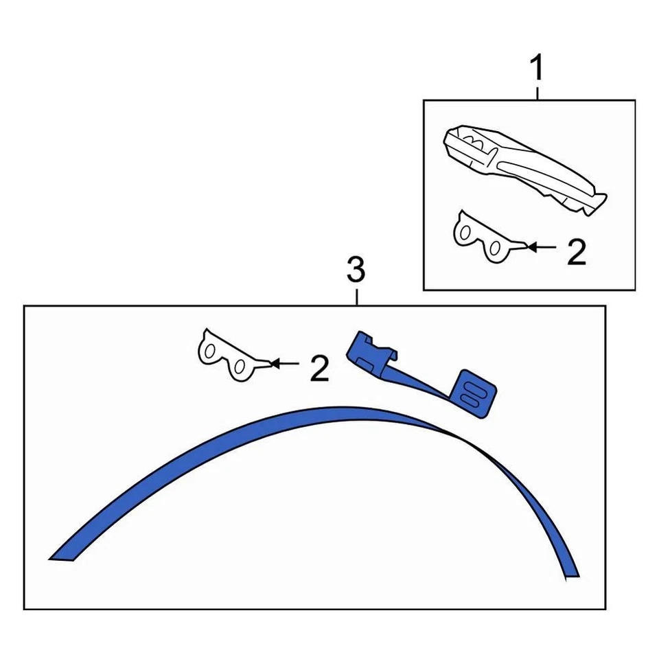For Ford F-150 07-08 Tire Pressure Monitoring System (TPMS) Sensor Mounting Band - Image 3 of 4