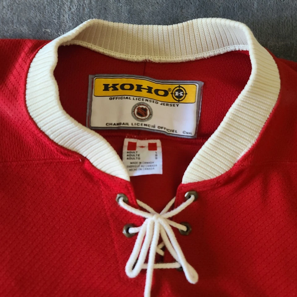 Minnesota Wild Vintage KOHO Hockey Jersey Mens L Alternate Johnson. 12.  - Image 4 of 4