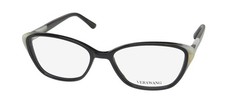 NEW VERA WANG V542 EYEGLASSES 54-16-143 WOMENS CAT EYE BLACK FULL-RIM DO PLASTIC