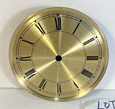 VINTAGE QUARTZ ROMAN NUMERAL TAMBOUR MANTLE CLOCK DIAL STEAMPUNK REPAIR LOT #42