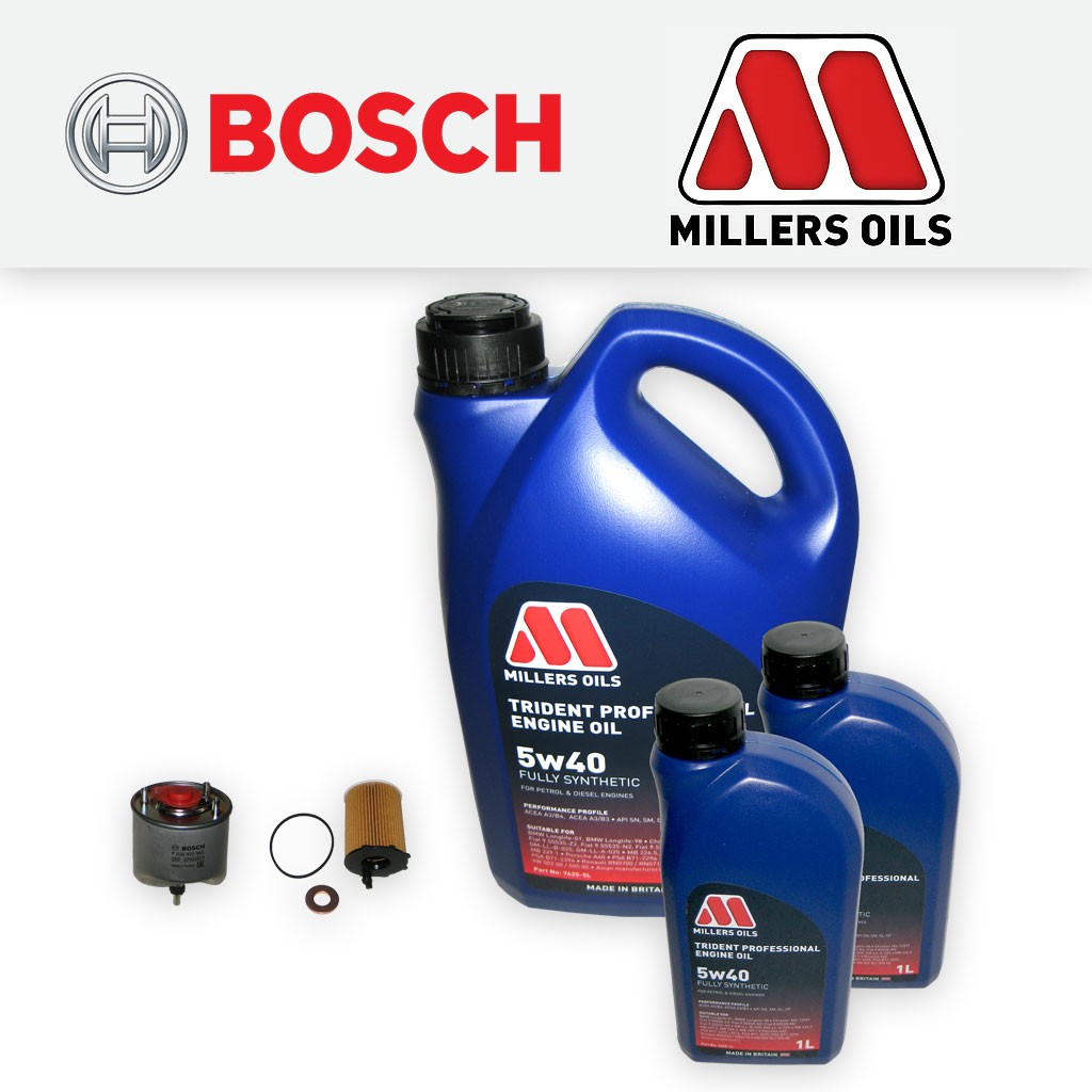 SERVICE KIT FIAT SCUDO (270) 1.6 D MULTIJET 8V OIL FUEL FILTERS +OIL (2012-2016)