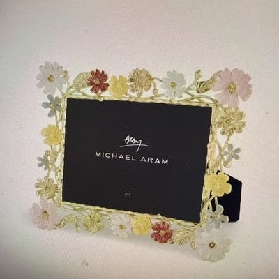 Michael Aram Wildflower Easel 5x7 inches Metal Picture Frame New