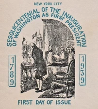 1939 Opening Day New York World's Fair Posted Railway Mail Service, Combo stamps
