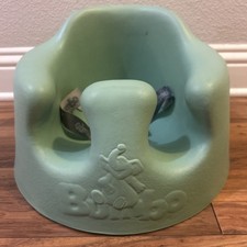 Bumbo Infant Baby Floor Seat with Built in Safety Straps Mint Green Chair