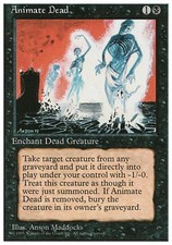 Animate Dead - Damaged / Poor MTG 4th Edition