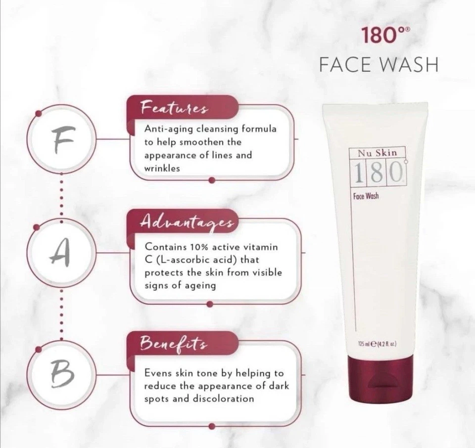 Jabón facial Nu Skin NuSkin 180 4,2 fl oz -2 tubos - caducidad 11/2027 NUEVO. Envío gratis Foto 3 de 3