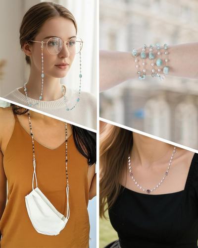 Bohemia Glasses Chain for Women - Boho Eyeglasses Holders around Neck Glasses La - 第 3/7 張圖片