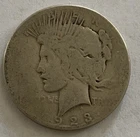 1923 Peace Silver Dollar $1 Coin 0.900 Silver Circulated Business Strike Philly