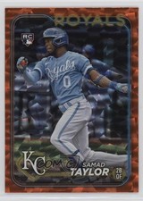 2024 Topps Series 1 Orange Crackle Foil 187/299 Samad Taylor #32 0fv4