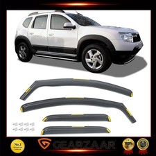 4-Tlg Set Windabweiser Regenabweiser Für Dacia Duster 2 Ab 2018 Rauchgrau