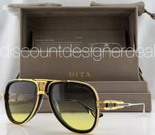 DITA Grand-Decade Black Gold Frame Gray to Yellow Gradient 56mm DTS460-A-01 NEW