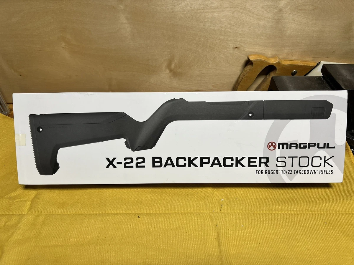 Magpul MAG808BLK X-22 Backpacker Stock for Ruger - Black for sale