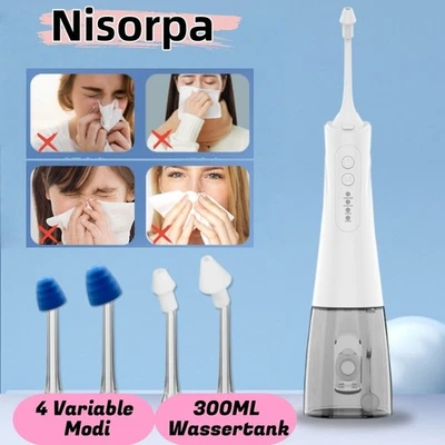 PETOUR Nasenspülgerät Nasendusche elektrisch mit 4 Düsen,Nasenspülung Erwachsene DHL