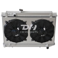 For 1986-92 Toyota Supra Mz20 Mz21 Mk3 Ma70 7mgte Turbo 3row Radiator Shroud Fan