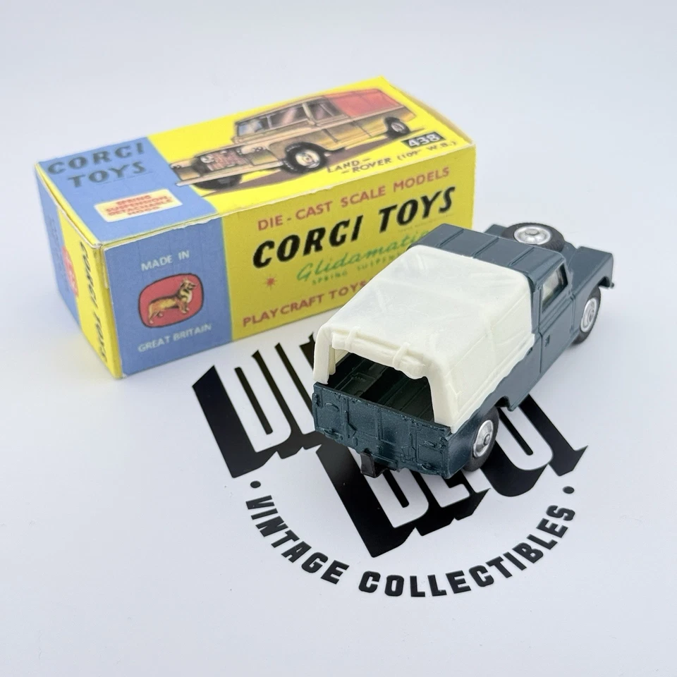 CORGI 438 LAND ROVER 109 código 3 em verde metálico mais escuro + caixa de reprodução - Imagem 2 de 4