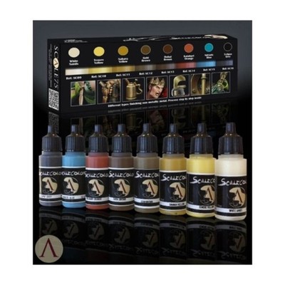 NMM Paint Set Gold and Copper - Scale 75 - Farbset Acrylfarbe (8x17ml) fast neu