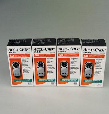 Accu Chek Mobile | 200 Stk (4 x 50 Stück) | PZN 07698771 | Verfall: 30.04.2027