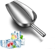 Ice Scoop,Ice Scooper for Ice Maker,24OZ Stainless Steel Metal Food Scoop Kitche