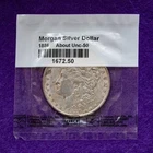 New Listing1886 P Morgan Silver Dollar 90% Silver AU About UNC Littleton Coin Co Package