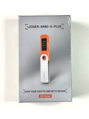 Ledger Nano S Logo orange BTC Orange Kryptowallet Hardwarewallet