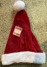 Holiday Time Medium Santa Hat Santa Claus Christmas Stocking Hat Cap NWT