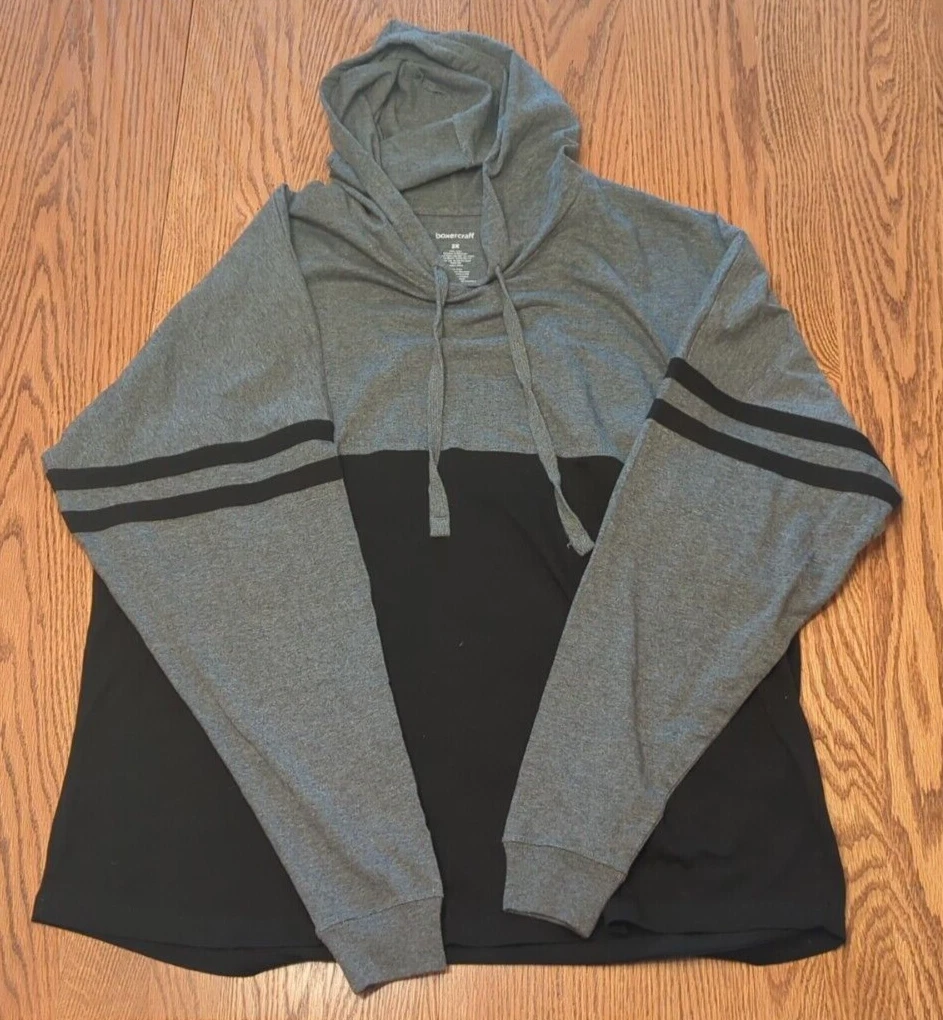 UNDERCOVER Boxercraft Purdue Felpa con Cappuccio Uomo Taglia 2X Maglietta con Cappuccio Colore Nero Grigio Oro