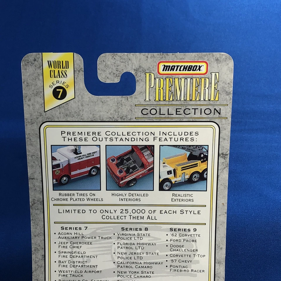 Matchbox Premiere 43302-34310 "Bay District FD" Ladder Fire Truck Unopened - Image 4 of 4