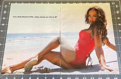 2010 Print Ad Maxim Dania Ramirez Sexy Brunette Actress Posing On The Beach