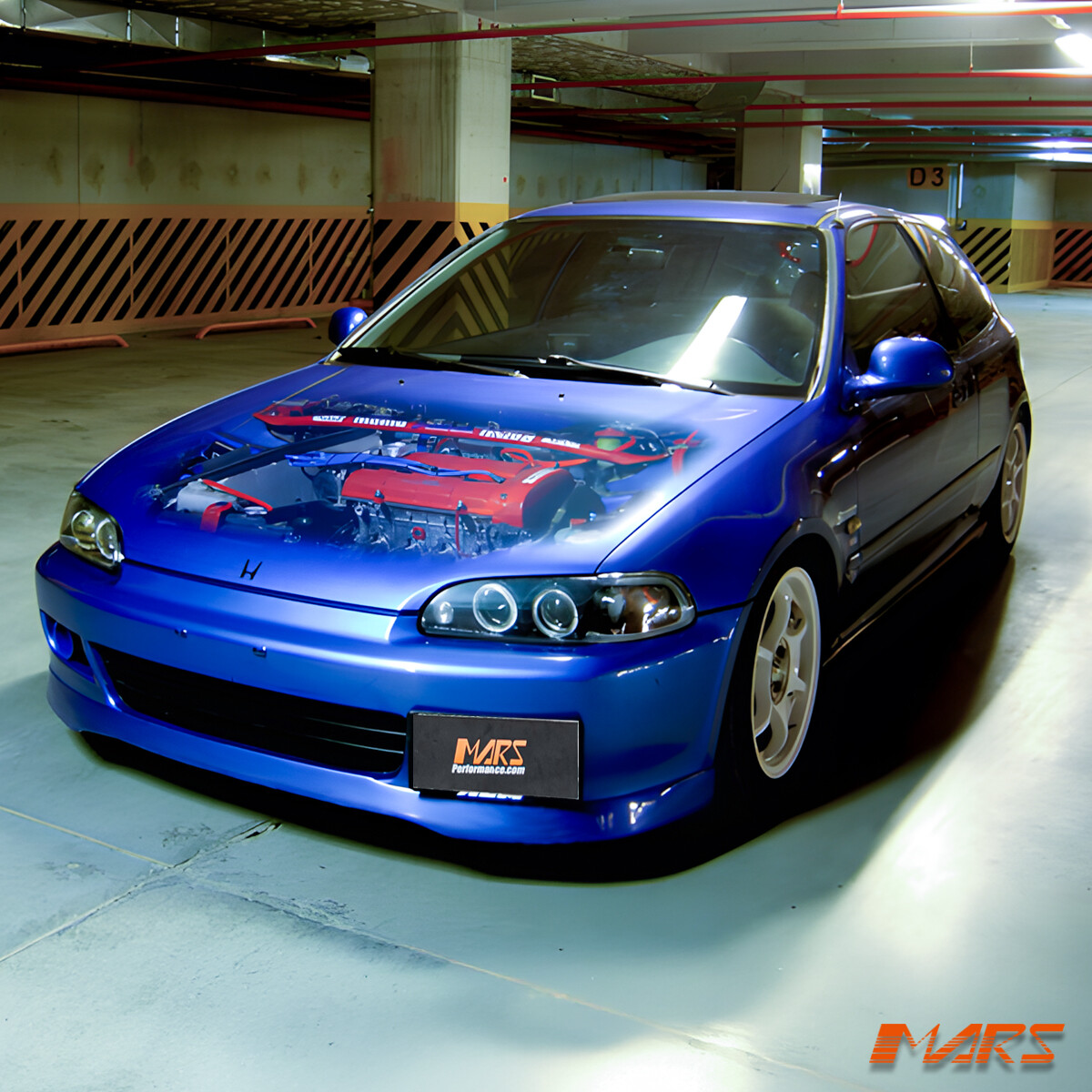 Black CCFL Angel-Eyes Projector Head Lights for Honda CIVIC