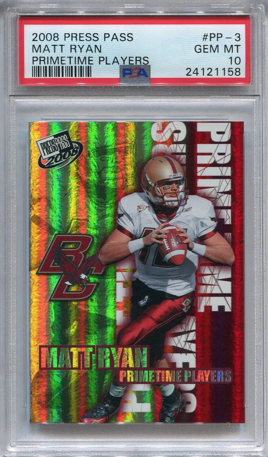 Matt Ryan Press Pass Primetime Players #PP3 Base