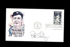 Bob Shirley Signed 1983 FDC Babe Ruth Cache New York Yankees Autograph